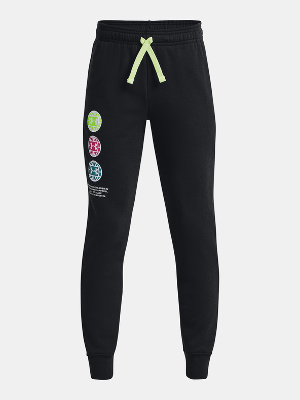 Under Armour Deške spodnji del trenirke Under Armour UA Rival Flc ANAML Jogger-BLK