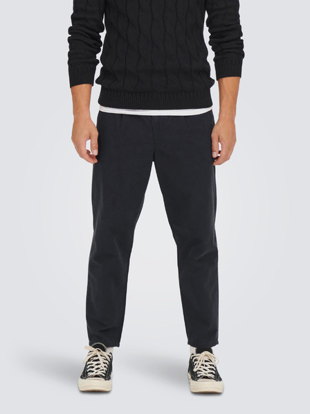 ONLY & SONS ONLY & SONS Dew Temno modre krojene hlače chino