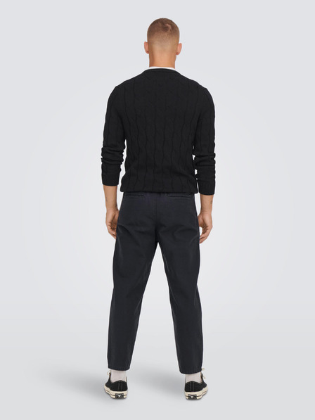 ONLY & SONS ONLY & SONS Dew Temno modre krojene hlače chino