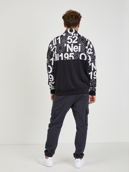 O'Neill Črna moška vzorčasta jopa O'Neill Rutile