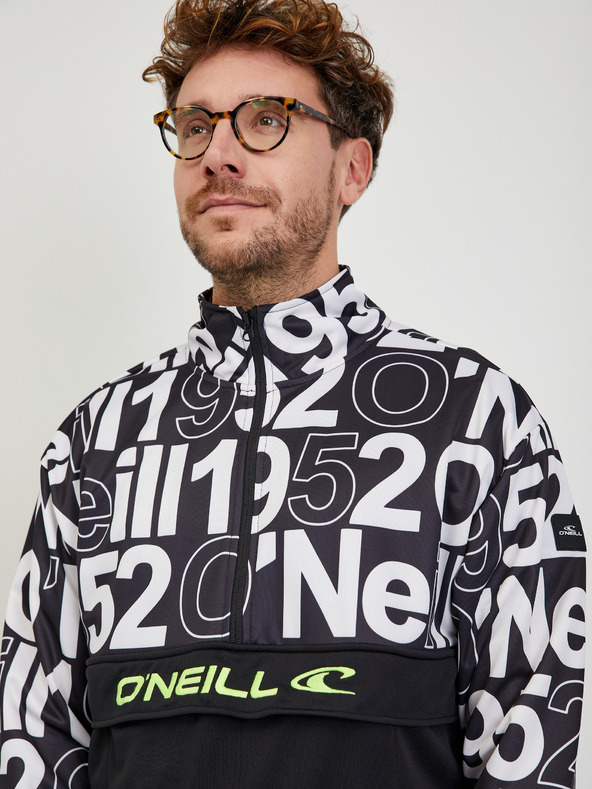 O'Neill Črna moška vzorčasta jopa O'Neill Rutile