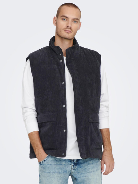 ONLY & SONS Temno modra moška jopica iz manšeta ONLY & SONS Cash