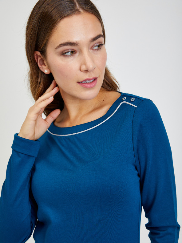 Orsay Temno modra ženska majica s kratkimi rokavi ORSAY