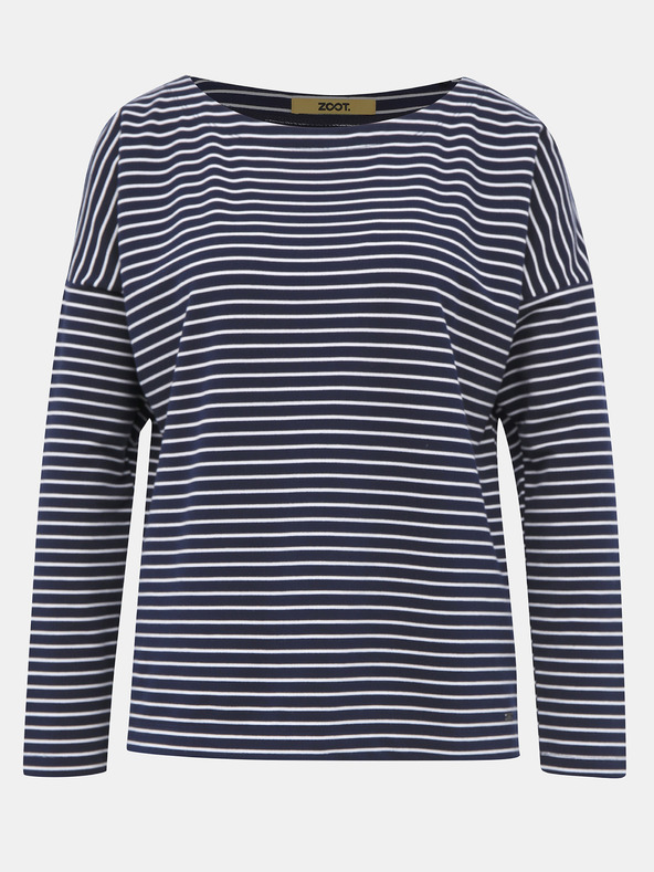 ZOOT.lab Temno modra črtasta osnovna ženska jopa ZOOT.lab Maja