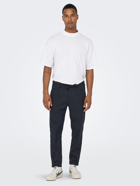 ONLY & SONS Temno modre moške hlače ONLY & SONS Leo