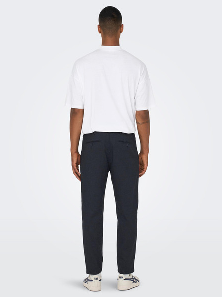 ONLY & SONS Temno modre moške hlače ONLY & SONS Leo