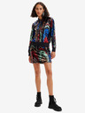 Desigual Rdeče-črni ženski bomber z bleščicami Desigual Sequin