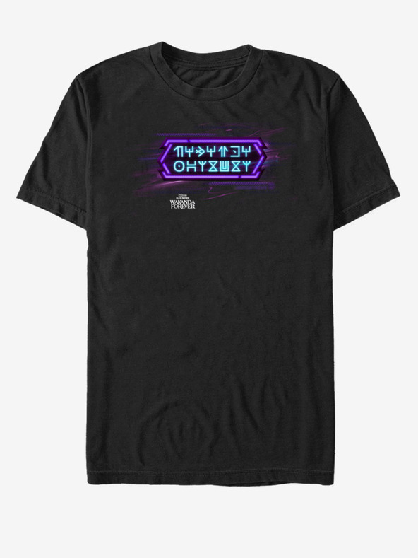 ZOOT.Fan Marvel Neon Black Panther: Wakanda nechť žije Majica