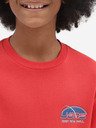 Vans Bela in rdeča otroška majica VANS
