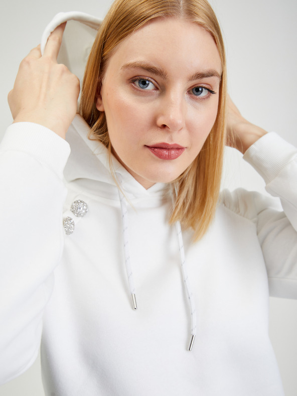 Orsay Bela ženska jopica s kapuco ORSAY