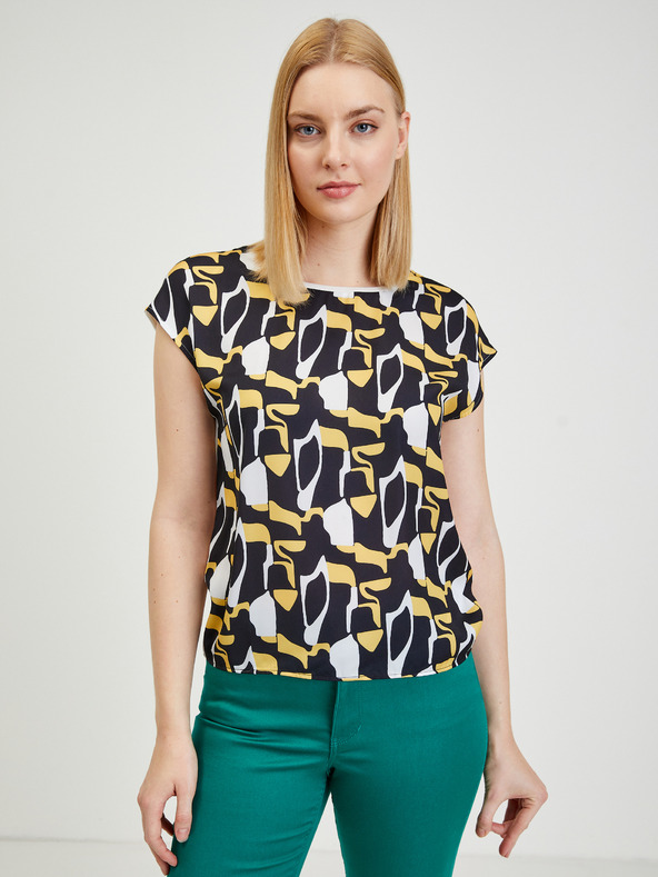 Orsay Rumeno-modra ženska vzorčasta majica ORSAY