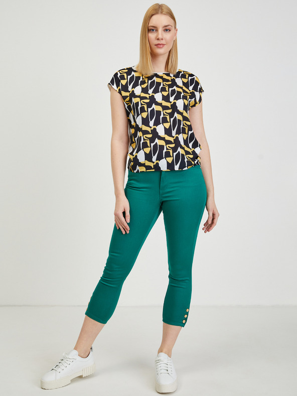 Orsay Rumeno-modra ženska vzorčasta majica ORSAY