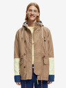 Scotch & Soda Svetlo rjava moška parka s kapuco Scotch & Soda