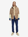 Scotch & Soda Svetlo rjava moška parka s kapuco Scotch & Soda
