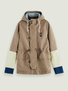 Scotch & Soda Svetlo rjava moška parka s kapuco Scotch & Soda
