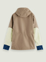 Scotch & Soda Svetlo rjava moška parka s kapuco Scotch & Soda
