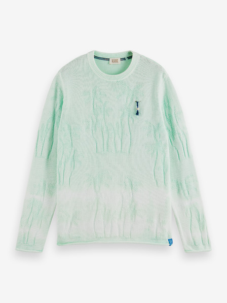 Scotch & Soda Svetlo zelena moška vzorčasta jopa Scotch & Soda