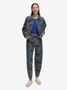 Scotch & Soda Temno modra ženska vzorčasta jakna iz džinsa Scotch & Soda
