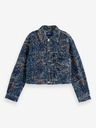 Scotch & Soda Temno modra ženska vzorčasta jakna iz džinsa Scotch & Soda