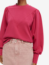 Scotch & Soda Temno rožnata ženska jopa z balonastimi rokavi Scotch & Soda