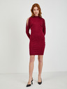Orsay Vinsko rdeča ženska puloverska obleka z izrezi ORSAY
