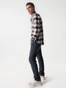 Salsa Jeans Belo-črna moška karirasta srajca Salsa Jeans