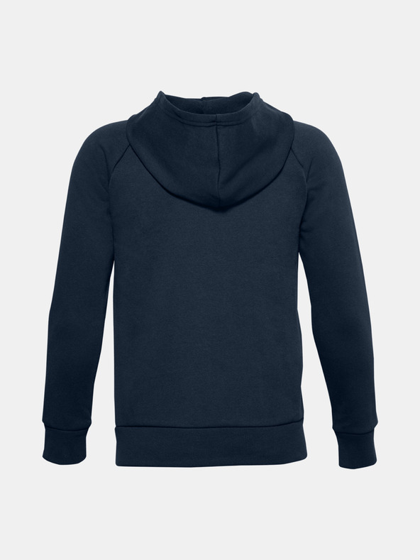 Under Armour Deški pulover Under Armour UA RIVAL COTTON FZ HOODIE-BLK