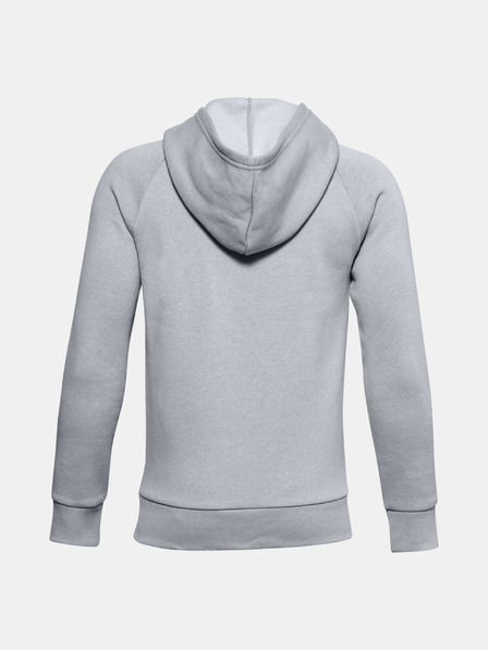 Under Armour Deški pulover Under Armour UA RIVAL COTTON FZ HOODIE-BLK