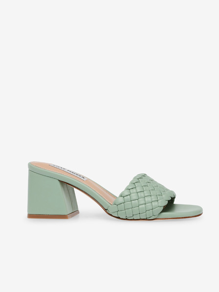 Steve Madden Steve Madden Aspyn Svetlo zeleni ženski copati s široko peto