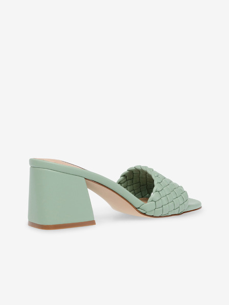 Steve Madden Steve Madden Aspyn Svetlo zeleni ženski copati s široko peto