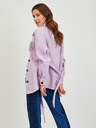 Orsay Svetlo vijoličasta srajčna jakna z resicami ORSAY