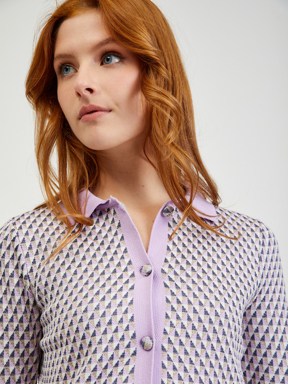 Orsay Svetlo vijoličast ženski vzorčast kardigan ORSAY