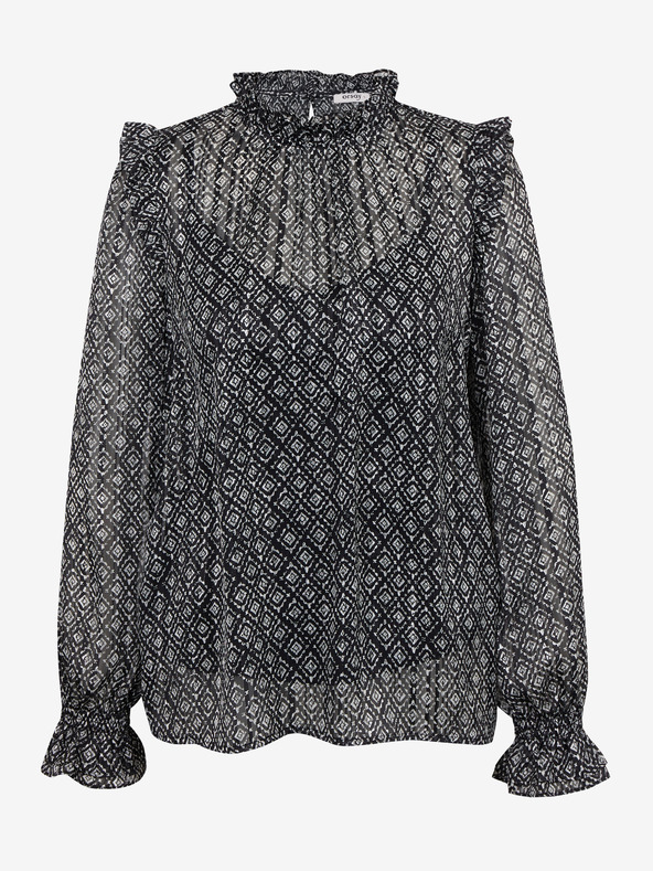 Orsay Črna ženska vzorčasta bluza ORSAY