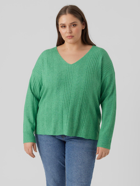 Vero Moda Curve Zelena ženska jopa VERO MODA CURVE Minnie