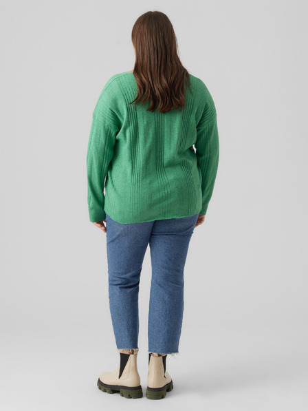 Vero Moda Curve Zelena ženska jopa VERO MODA CURVE Minnie