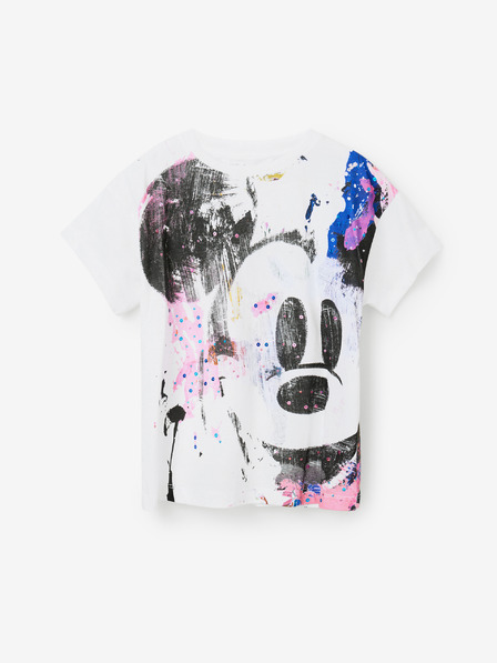 Desigual Bela Desigual Mickey Splash dekliška majica