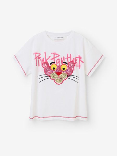 Desigual Bela dekliška majica Desigual Pink Panther