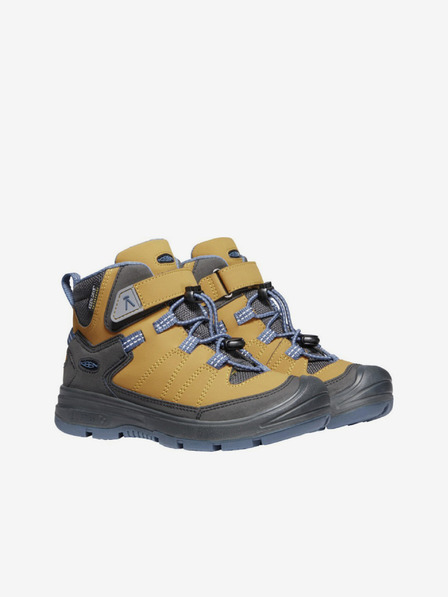 Keen Rumeni otroški zunanji usnjeni gležnjarji Keen Redwood Mid
