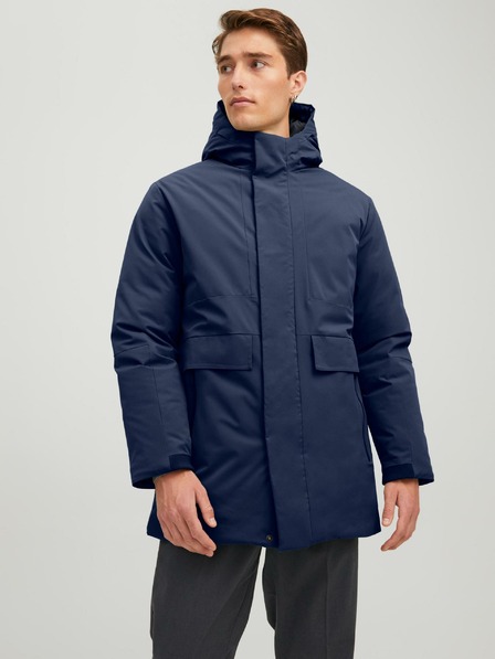 Jack & Jones Temno modra jopica s kapuco Jack & Jones Blatiger