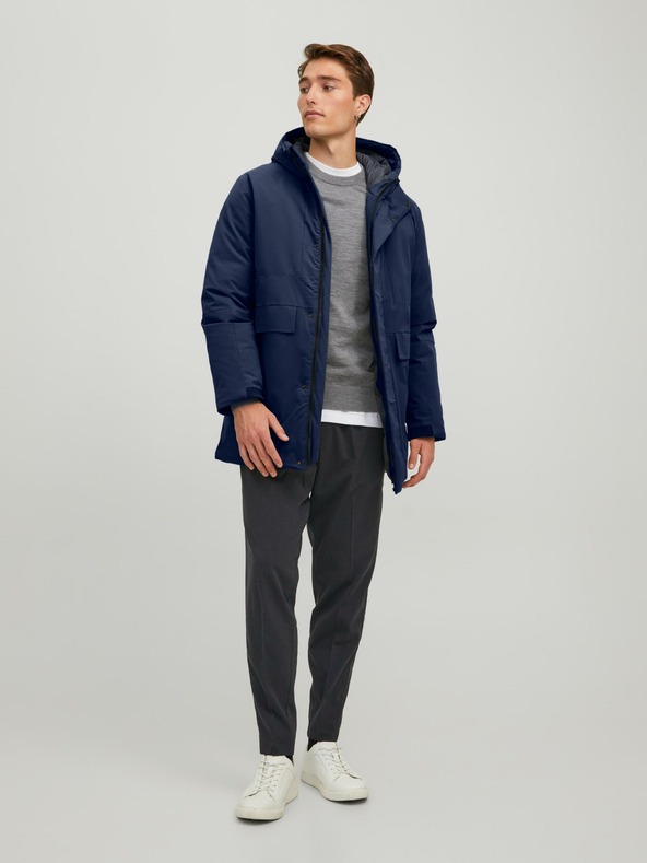 Jack & Jones Temno modra jopica s kapuco Jack & Jones Blatiger