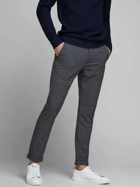 Jack & Jones Sive vzorčaste hlače Jack & Jones Marco
