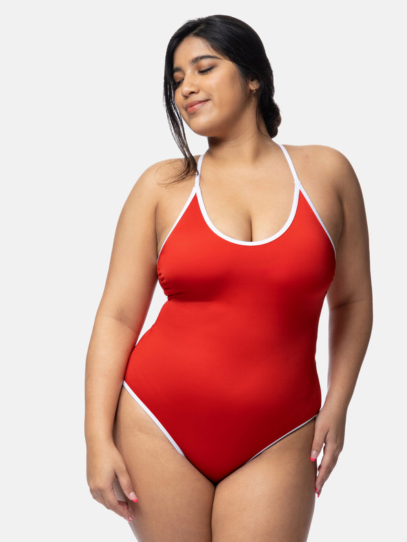 DORINA Rdeče ženske enodelne kopalke DORINA Bandol