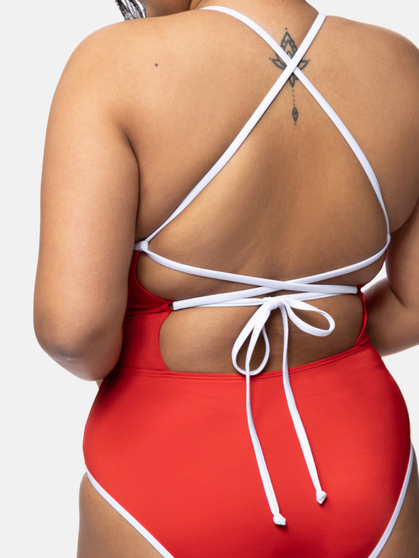 DORINA Rdeče ženske enodelne kopalke DORINA Bandol