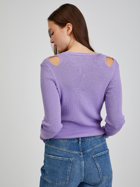 Orsay Vijoličast ženski kardigan z izrezi ORSAY