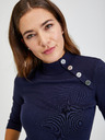 Orsay Temno moder ženski pulover z okrasnimi gumbi ORSAY