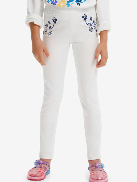 Desigual Bele dekliške kavbojke Desigual Verd