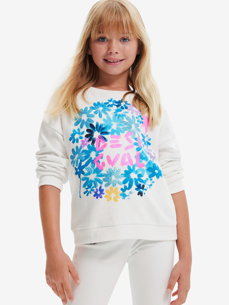 Desigual Bela dekliška jopa Desigual Bloom