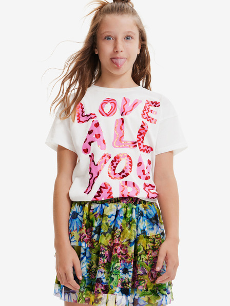 Desigual Desigual Laya krem dekliška majica