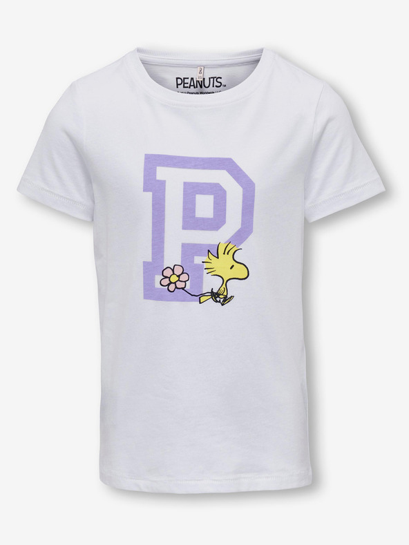 ONLY Bela dekliška majica ONLY Peanuts