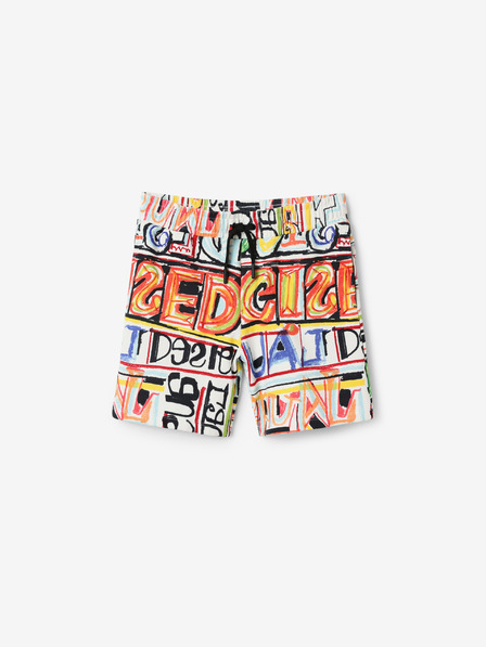 Desigual Desigual Aloha bele deške kratke hlače z vzorcem
